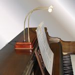 Spinet piano lamp